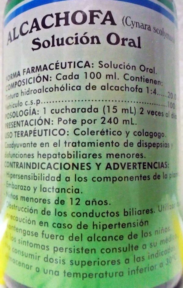 Alcachofa Solución Oral 240ml Naturfar