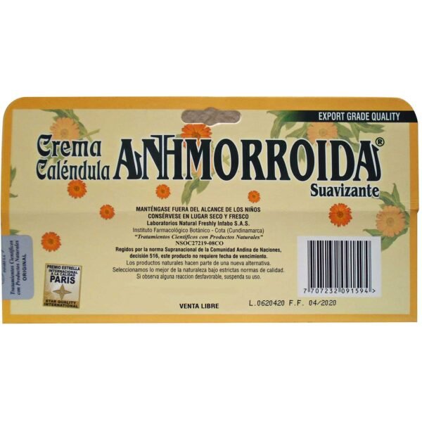 Crema Antihemorroidal Calendula 80 Gramos