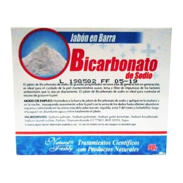 Jabon Bicarbonato Natural Freshly 90 Gramos