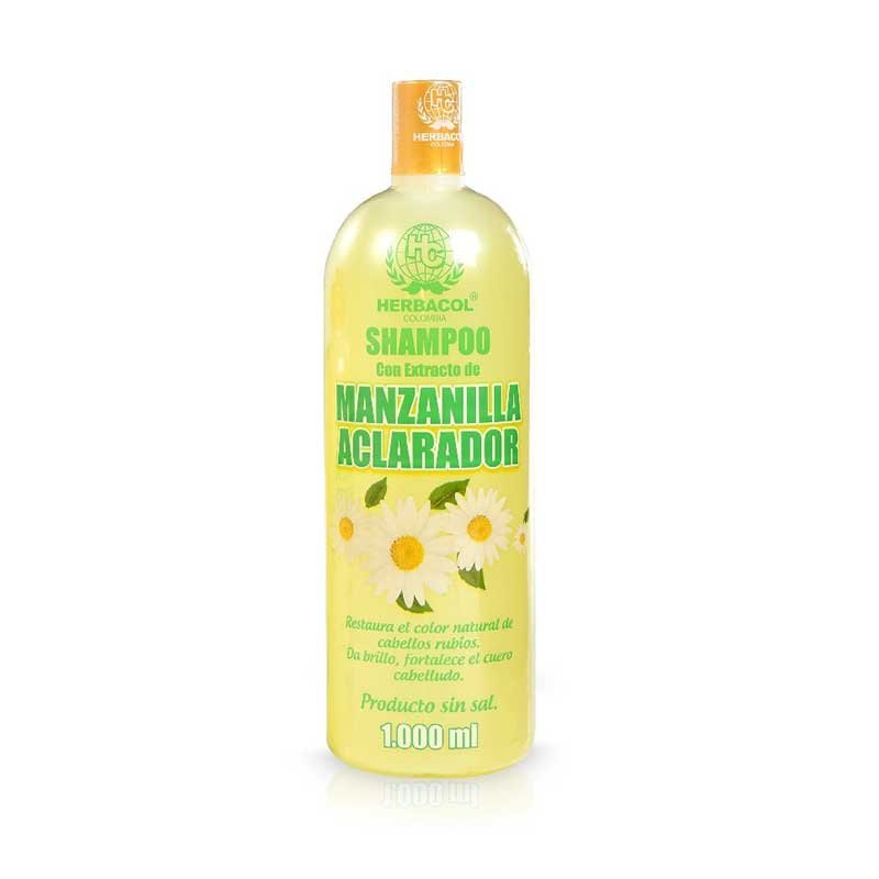 Shampoo Manzanilla Aclarador 1000 ml Herbacol