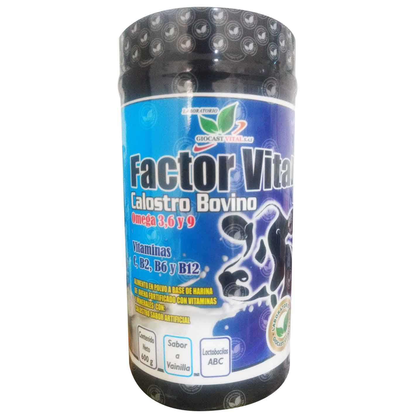 Calostro Bovino con Omega y Vitaminas – 600g Vainilla