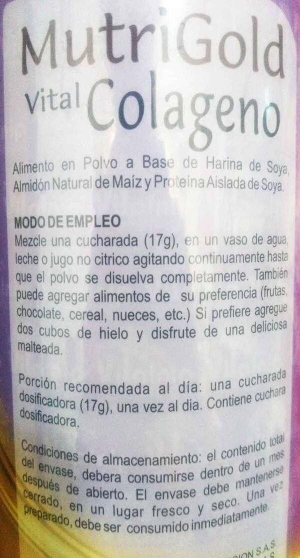 Colageno Hidrolizado Biotina Vitaminas 800 G