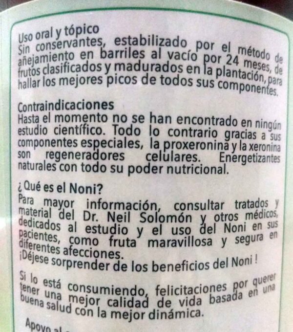 Pulpa De Noni Nectar Noni Full 750 Ml
