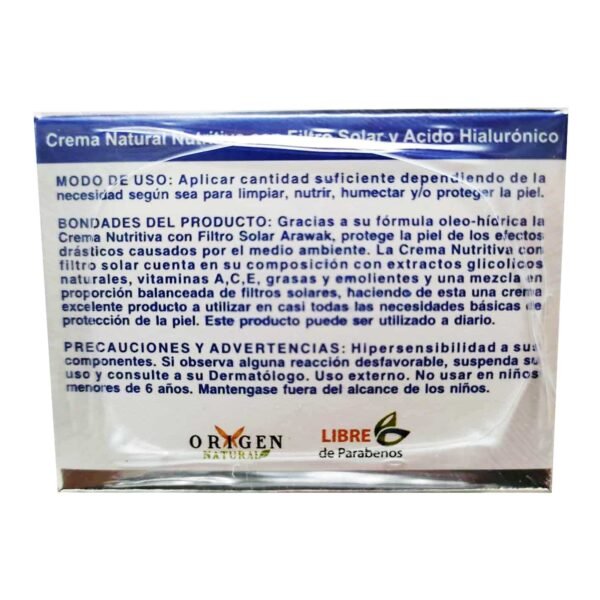 Crema Anti Edad Ácido Hialurónico Arawak