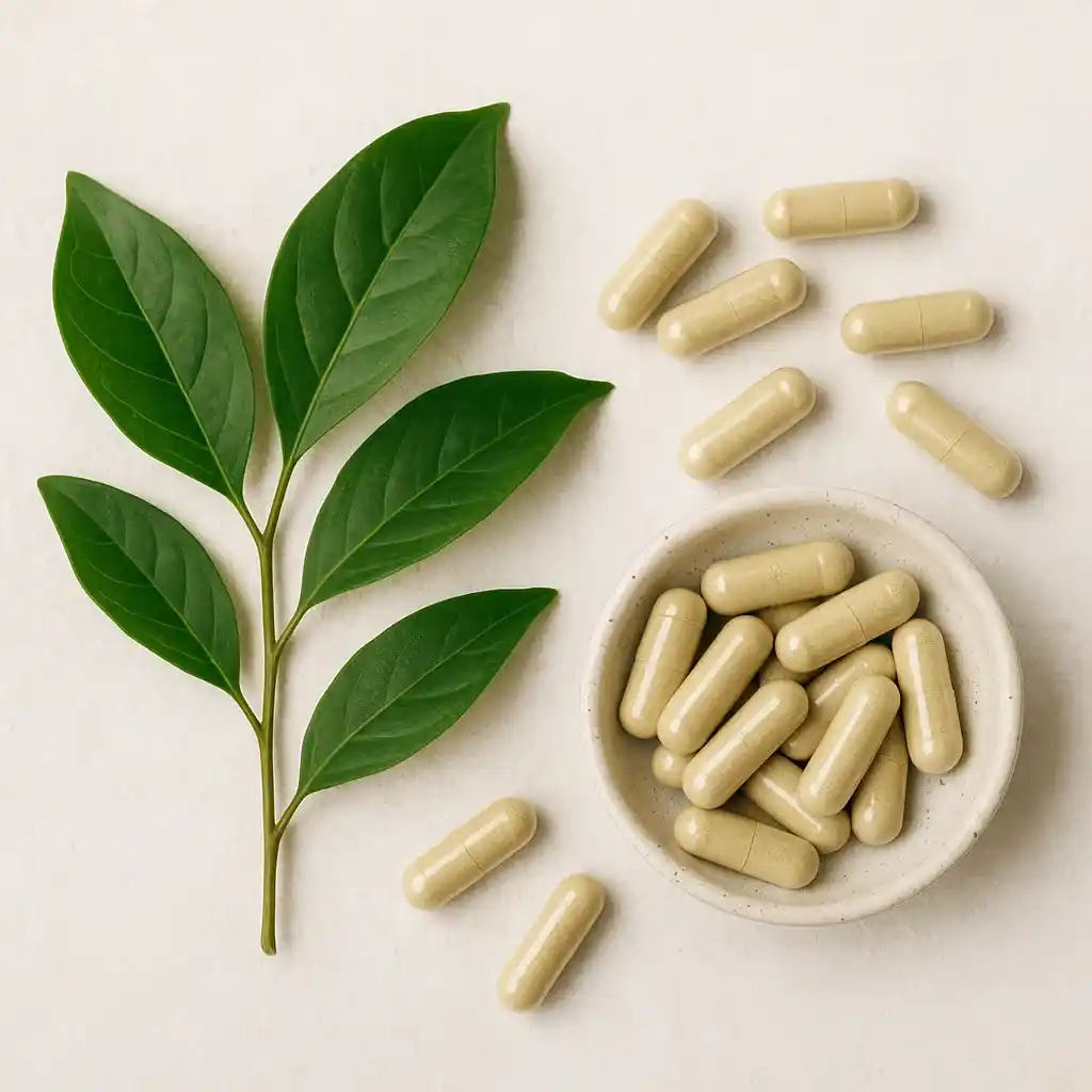 Hojas frescas de la planta Anamú, utilizada tradicionalmente por sus propiedades medicinales naturales.