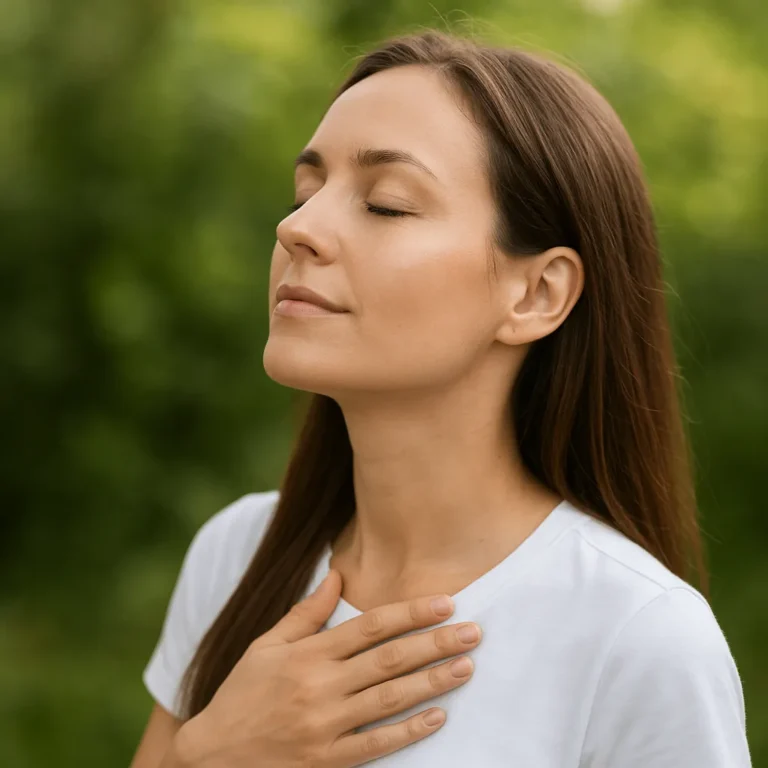 Hojas verdes frescas y naturaleza que representan remedios naturales para aliviar la congestión nasal de forma natural.